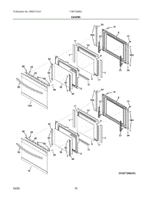 05 - Doors parts for Electrolux Wall Oven FGET3066UDA from AppliancePartsPros.com