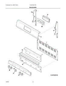 02 - Backguard parts for Electrolux Range FGGF3036TFE from AppliancePartsPros.com