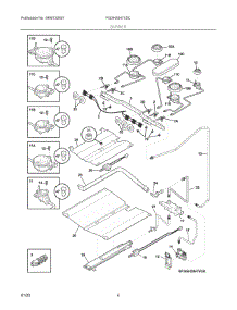 03 - Burner parts for Electrolux Range FGGH3047VDC from AppliancePartsPros.com