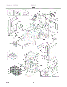 04 - Body parts for Electrolux Range FGGH3047VFB from AppliancePartsPros.com