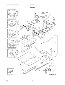 03 - Burner parts for Electrolux Range FGGH3047VFB from AppliancePartsPros.com