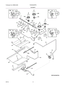 05 - Burner parts for Electrolux Range FGGS3065PFB from AppliancePartsPros.com