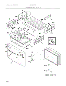 02 - Freezer Drawer, Baskets parts for Electrolux Refrigerator FGHB2868TD8 from AppliancePartsPros.com