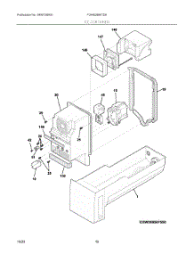 08 - Ice Container parts for Electrolux Refrigerator FGHB2868TD8 from AppliancePartsPros.com