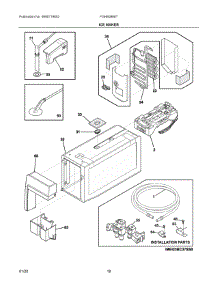 09 - Ice Maker parts for Electrolux Refrigerator FGHB2868TF5 from AppliancePartsPros.com