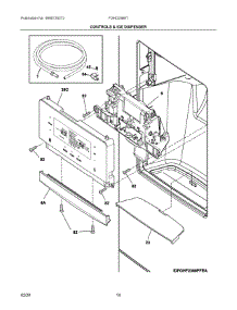 07 - Controls & Ice Dispenser parts for Electrolux Refrigerator FGHD2368TD6 from AppliancePartsPros.com