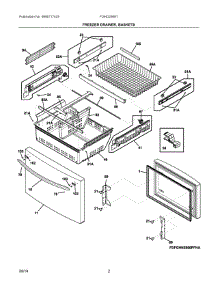 02 - Freezer Drawer, Baskets parts for Electrolux Refrigerator FGHD2368TD7 from AppliancePartsPros.com