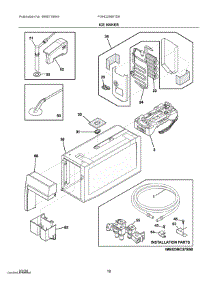 09 - Ice Maker parts for Electrolux Refrigerator FGHD2368TD8 from AppliancePartsPros.com