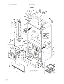 04 - Cabinet parts for Electrolux Refrigerator FGHD2368TF7 from AppliancePartsPros.com