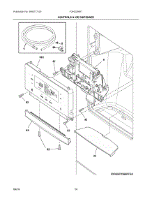 07 - Controls & Ice Dispenser parts for Electrolux Refrigerator FGHD2368TF7 from AppliancePartsPros.com