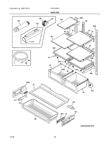05 - Shelves parts for Electrolux Refrigerator FGHD2368TF8 from AppliancePartsPros.com