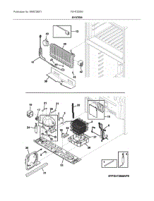 System parts for Electrolux Refrigerator FGHT2055VD0 from AppliancePartsPros.com