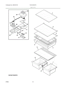 04 - Shelves parts for Electrolux Refrigerator FGHT2055VF5 from AppliancePartsPros.com