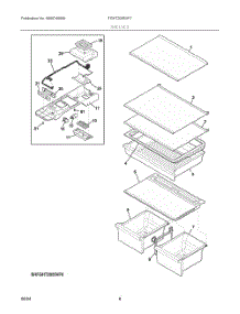 04 - Shelves parts for Electrolux Refrigerator FGHT2055VF7 from AppliancePartsPros.com