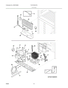 05 - System parts for Electrolux Refrigerator FGHT2055VFA from AppliancePartsPros.com