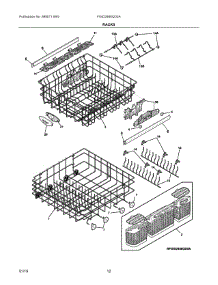 07 - Racks parts for Electrolux Dishwasher FGID2466QD2A from AppliancePartsPros.com