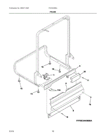 06 - Frame parts for Electrolux Dishwasher FGID2466QW7A from AppliancePartsPros.com