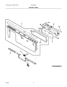 02 - Control Panel parts for Electrolux Dishwasher FGID2466QW7A from AppliancePartsPros.com