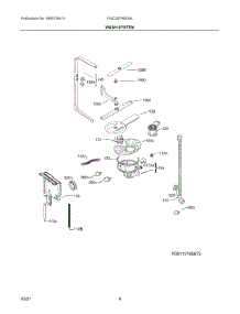 05 - Wash System parts for Electrolux Dishwasher FGID2479SD6A from AppliancePartsPros.com