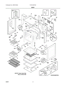 03 - Body parts for Electrolux Range FGIF3036TDE from AppliancePartsPros.com
