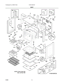 03 - Body parts for Electrolux Range FGIF3036TDF from AppliancePartsPros.com