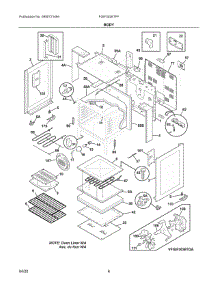 03 - Body parts for Electrolux Range FGIF3036TFF from AppliancePartsPros.com