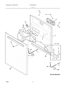 03 - Door parts for Electrolux Dishwasher FGIP2468UF3A from AppliancePartsPros.com