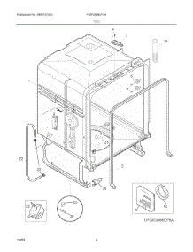 04 - Tub parts for Electrolux Dishwasher FGIP2468UF3A from AppliancePartsPros.com