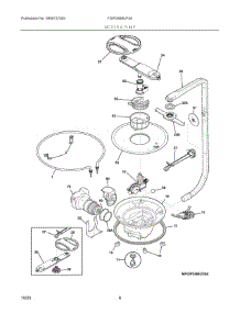 05 - Motor & Pump parts for Electrolux Dishwasher FGIP2468UF3A from AppliancePartsPros.com