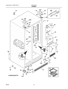 04 - Cabinet parts for Electrolux Refrigerator FGSC2335TD8 from AppliancePartsPros.com