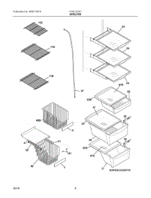 05 - Shelves parts for Electrolux Refrigerator FGSC2335TD8 from AppliancePartsPros.com