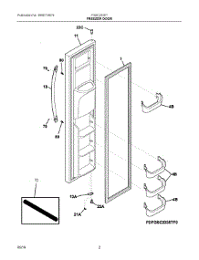 02 - Freezer Door parts for Electrolux Refrigerator FGSC2335TD8 from AppliancePartsPros.com