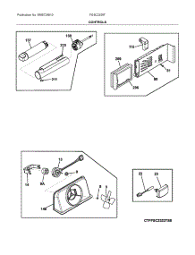 Controls parts for Electrolux Refrigerator FGSC2335TD9 from AppliancePartsPros.com