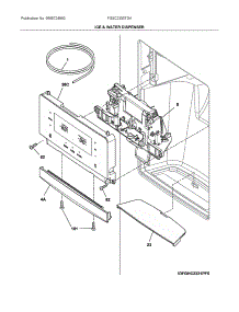 Dispenser parts for Electrolux Refrigerator FGSC2335TDA from AppliancePartsPros.com