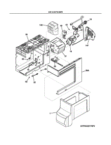 Ice Container parts for Electrolux Refrigerator FGSC2335TDB from AppliancePartsPros.com