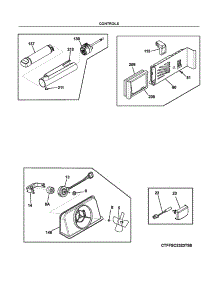 Controls parts for Electrolux Refrigerator FGSC2335TDB from AppliancePartsPros.com