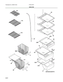 05 - Shelves parts for Electrolux Refrigerator FGSC2335TF7 from AppliancePartsPros.com