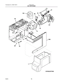 09 - Ice Container parts for Electrolux Refrigerator FGSC2335TF8 from AppliancePartsPros.com