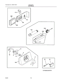 06 - Controls parts for Electrolux Refrigerator FGSC2335TF8 from AppliancePartsPros.com