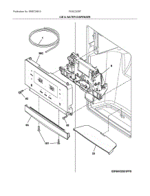 Dispenser parts for Electrolux Refrigerator FGSC2335TF9 from AppliancePartsPros.com