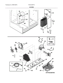 System parts for Electrolux Refrigerator FGSC2335TFA from AppliancePartsPros.com