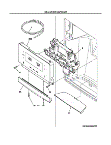 Dispenser parts for Electrolux Refrigerator FGSC2335TFB from AppliancePartsPros.com