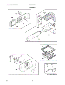 06 - Controls parts for Electrolux Refrigerator FGSS2335TF4 from AppliancePartsPros.com
