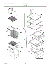 05 - Shelves parts for Electrolux Refrigerator FGSS2335TF4 from AppliancePartsPros.com
