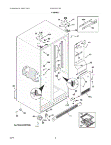 04 - Cabinet parts for Electrolux Refrigerator FGSS2335TF5 from AppliancePartsPros.com