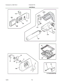 06 - Controls parts for Electrolux Refrigerator FGSS2335TF6 from AppliancePartsPros.com