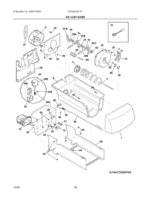 09 - Ice Container parts for Electrolux Refrigerator FGSS2335TF7 from AppliancePartsPros.com