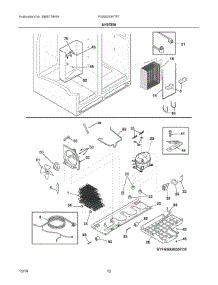 07 - System parts for Electrolux Refrigerator FGSS2335TF7 from AppliancePartsPros.com
