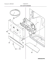 Ice & Water Dispenser parts for Electrolux Refrigerator FGSS2335TF9 from AppliancePartsPros.com