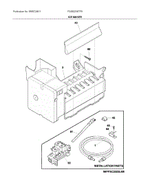 Ice Maker parts for Electrolux Refrigerator FGSS2335TF9 from AppliancePartsPros.com